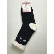 Spací ponožky černé hvězda