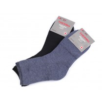 Bavlněné ponožky thermo se zdravotním lemem 2 páry