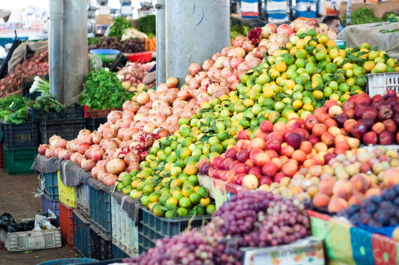 Marocké ovoce na trhu