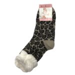 Spací ponožky hnědý leopard