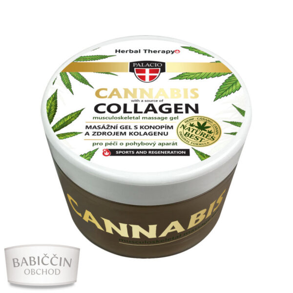 Konopný masážní gel Collagen 200 ml