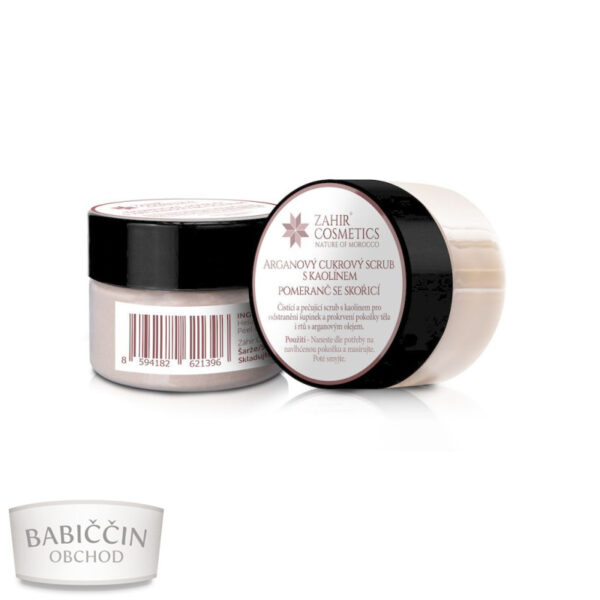 Arganový cukrový scrub s kaolínem 25 ml