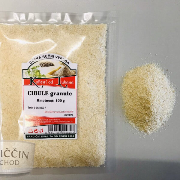 Cibule Granule – Praktická Náhrada Syrové Cibule pro Každou Kuchyni (100 g)