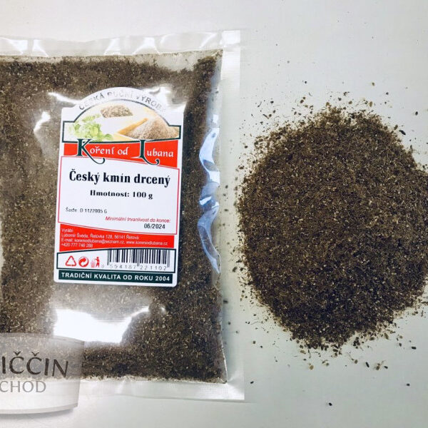 Kmín Drcený – Tradiční Chuť pro Pečení, Zelí i Maso (100 g)