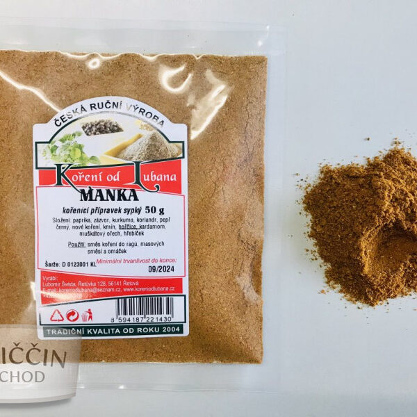 Manka – Jemně Mletá Směs Orientálního Koření pro Ragú, Maso i Luštěniny (50 g)