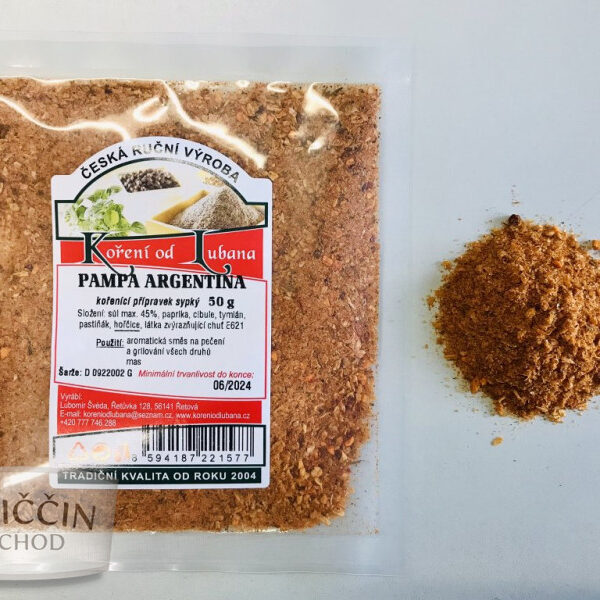 Pampa Argentina – Jemná Kořenící Směs s Paprikou a Tymiánem pro Maso i Zeleninu (50 g)