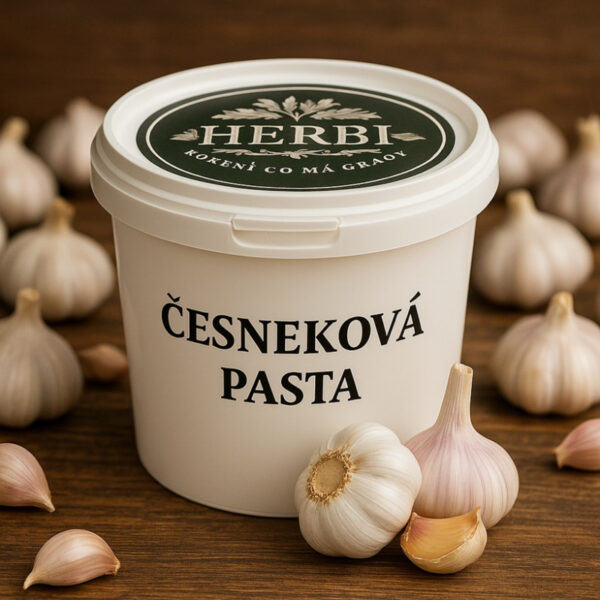 Česneková Pasta 1 kg – 90 % Česneku, 10 % Soli, Bez Chemie