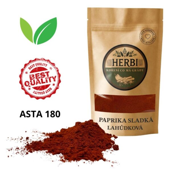Paprika Sladká Lahůdková ASTA 180 – Intenzivní Barva a Jemná Chuť (50 g)