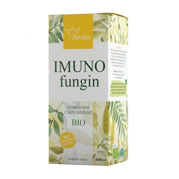 IMUNOfungin BIO 200 ml – Bylinný Koncentrát s Čagou a Jitrocelem pro Každodenní Vitalitu